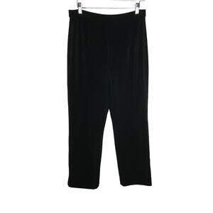 Chicos Womens Size 2S/Medium Petite‎ Short Black Pants Pull On Elastic Waist